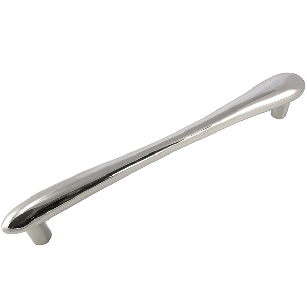 Mng 12" Potato Oversized Pull, Polished Nickel, o/a 14" 20014